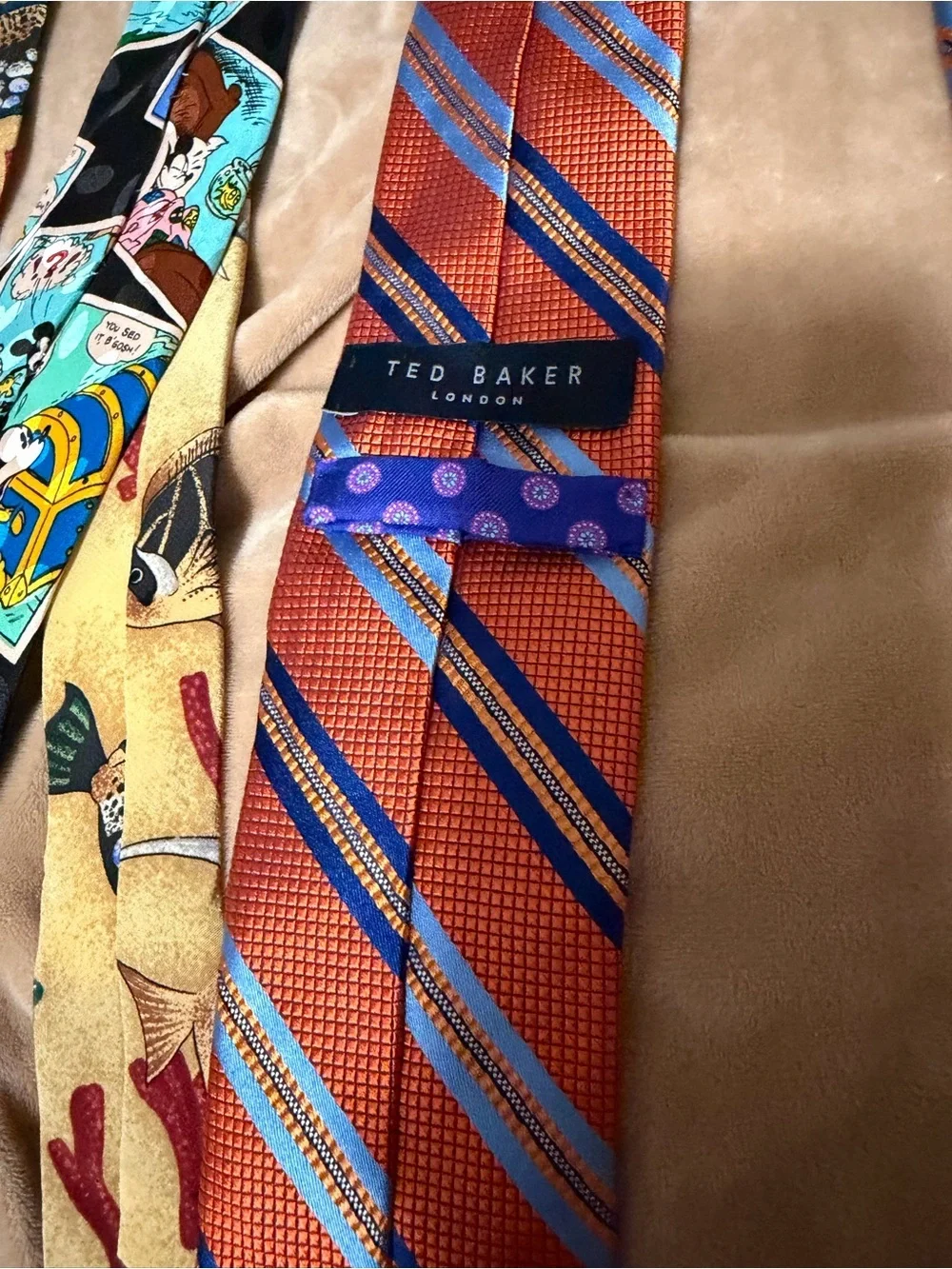 Lot of 7 Assorted Men's Patterned Neckties - Multi-Color Pack Ted Baker Hawaii